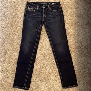 Miss Me Dark Skinny Jeans